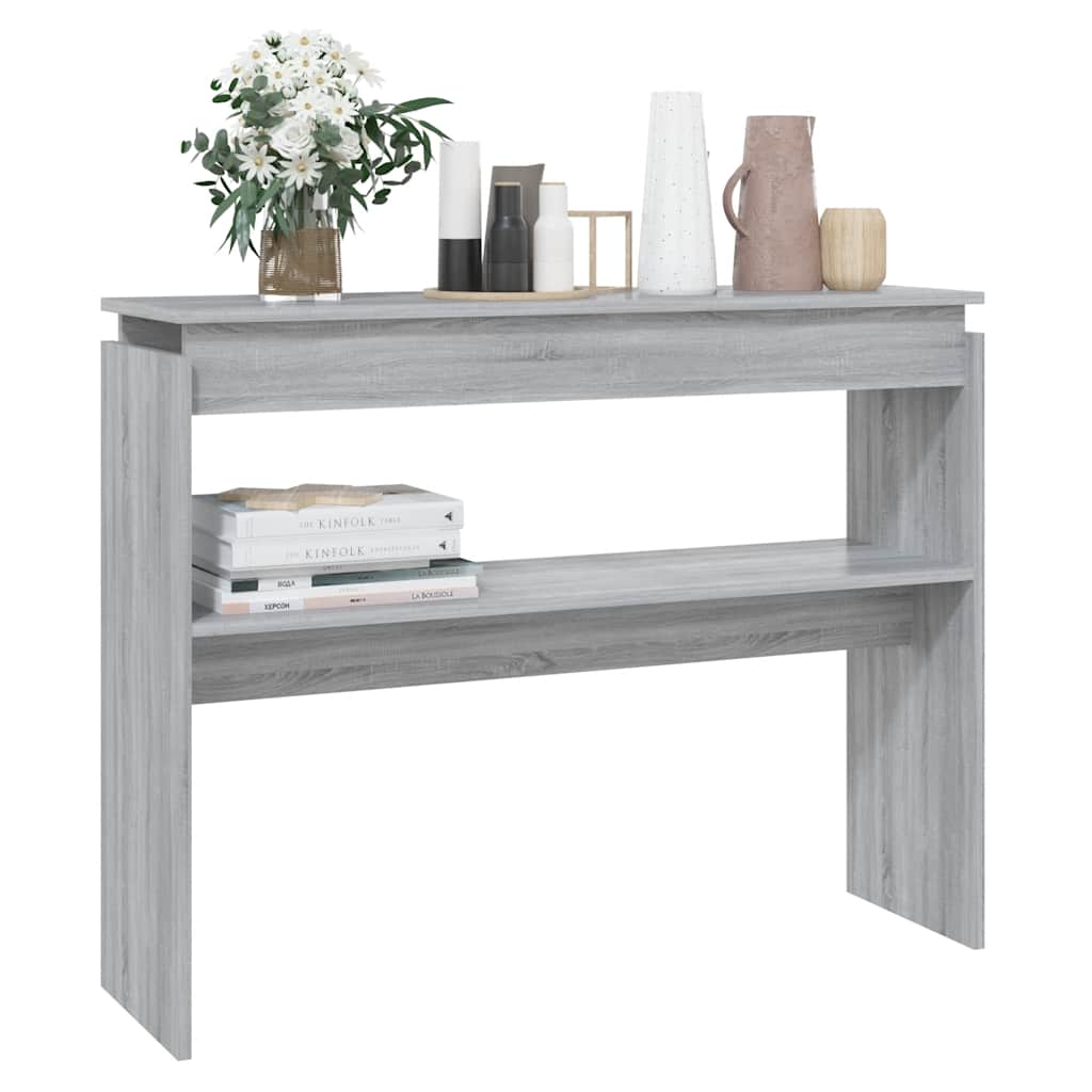 Console Table Grey Sonoma 102x30x80 cm Engineered Wood